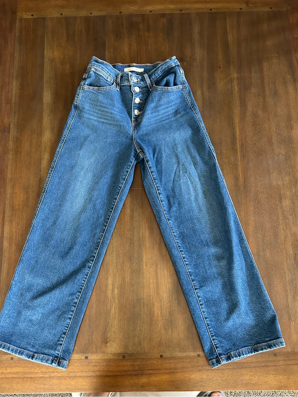 Levi's Mile High Cropped Wide Leg Jeans 24